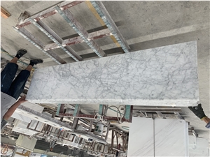 Bianco Carrara White Marble Countertop Kitchen Top