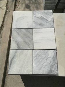 Sandblasted White Marble Tiles
