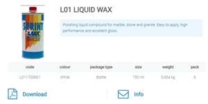 L01 Liquid Polishing Wax Compound For Marble, Stone