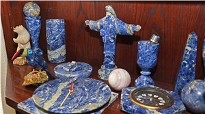 Blue Sodalite Carved Artifacts, Stone Handicrafts, Gifts
