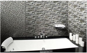 Glass Mosaic Tiles For Bathroom And Kitchen Backsplash