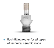 CNC Machine Flush Fitting Router For All Types Of Technical Ceramic Slabs