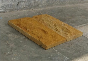 Teak Wood Sandstone Slab,India Yellow Sandstone