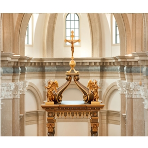 Classical Architcture Marble Carved Church Column Capital