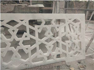 Decorator Carrara White Marble Low Relief Wall Sculpture