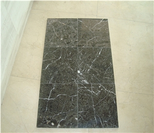 Grey Marble Slab Tile Home Decoration Polished Bathroom