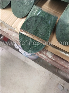 Heavy Dark Green Marble Bookends For Shelves