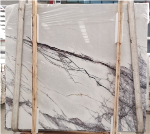 Lilac Purple Marble Tiles & Slabs With White Veins