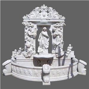 Stone Carved Natural Marble Garden Fountain