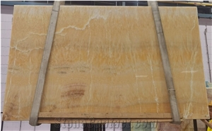 Translucent Golden Honey Wooden Sheet Onyx Slabs