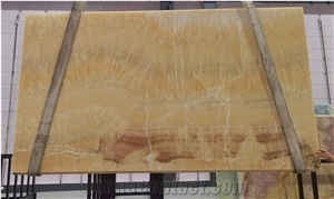 Translucent Golden Honey Wooden Sheet Onyx Slabs