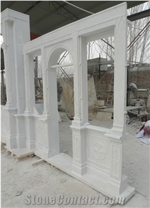 White Marble Decorative Relief Sculpture For Church