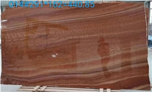 Yellow Royal Wooden Veins Polished Marble Slabs