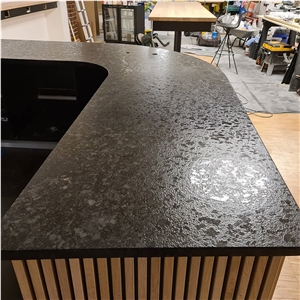 Steel Grey Granite Kitchen Countertop Prefab