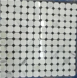White Marble Mosaic Floor Tile