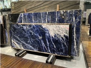 Azul Bahia Blue Luxury Natural Quartize Big Slabs Top Stock