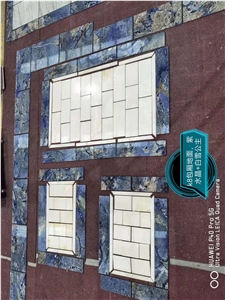 Natural Fantasy Azul Blue Quartize Slab & Tile For Interior