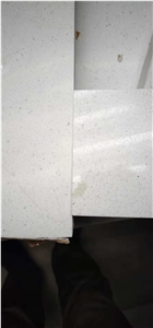 Artificial Engineered White Quartz With Small Grains Slabs