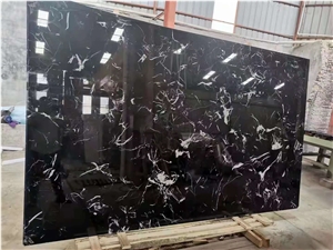 Cheap Chinese Black Ice Marble Wall And Floor Tiles