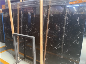 Cheap Chinese Black Ice Marble Wall And Floor Tiles
