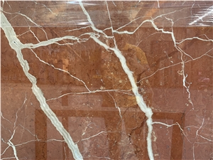 Polished Red Rosa Tea Marble,Orange Red Marble Wall Tiles