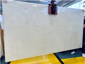 Snow White Jade Onyx For Construction Flooring And Wall