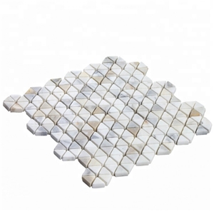 Triangle Marble Floor And Wall Mosaic Pattern Tiles