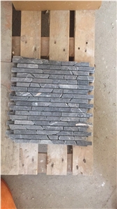 Tumbled Linear Strips Mosaic Travertine Tiles For Wall