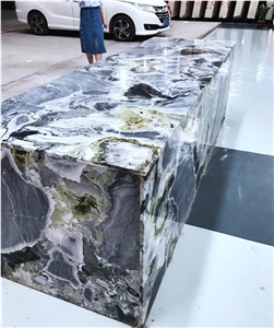 White Beauty Green Marble Cold Jade Emerald Slab