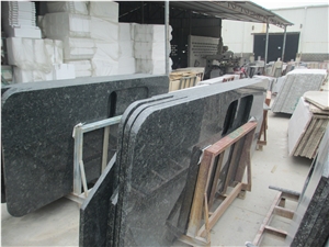 China Butterfly Green Granite Polished Half Slabs