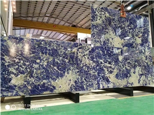 Blue Sodalite Granite Slab