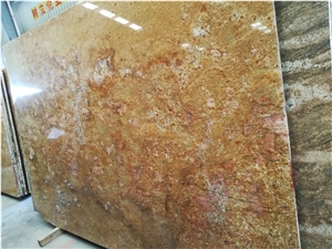 Imperial Gold Granite Polished Slab Tiles