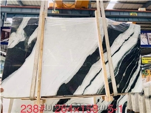 Panda White Marble Slabs Tiles