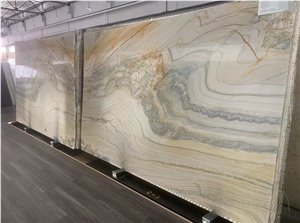 Stripe White Granite Slabs