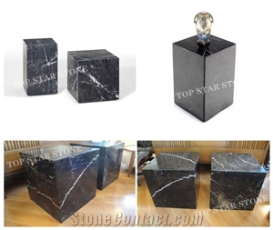 Natural Stone Side Table,Display Stand Table,Square Cafe Top