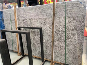 Classic Silver Fox Marble Slab For Interior Decoration