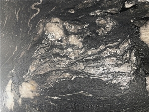 Leathered Black Cosmic Titanium Ganite Slabs