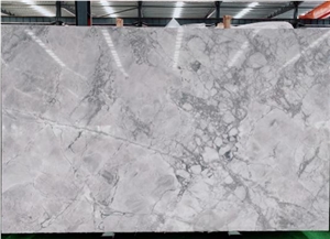 Super White Calacatta Grey Marble Cut To Size For Table Top