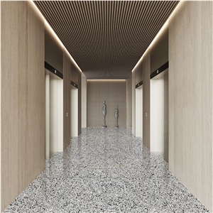 China FTK2016 Dark Grey Artificial Marble  Floor Tiles