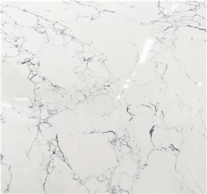 China LSF398 White Artificial Marble Polished Slabs & Tiles
