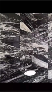 China Universe Black Granite Polished Wall  Tiles