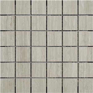 Grey Wooden Marble Mosaic Tiles
