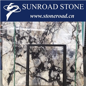 New Material Chinese Luxury White Black Marble Slabs