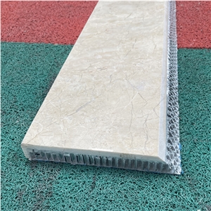 Lightweight Royal Batticino Beige Marble Honeycomb Panels