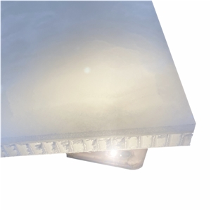 Lightweight Translucent Onyx Honeycomb Panels