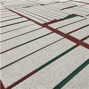 Sandblasted Jilin White Granite Aluminum Honeycomb Panel