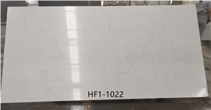 1022 White Quartz Stone Slabs,Artifical Carrara Quartz