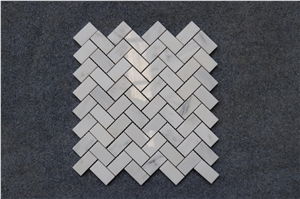 White Marble Bathroom Mosaic Backsplash Tile