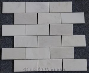 White Marble Kitchen Mosaic Tile;Kitchen Backsplash