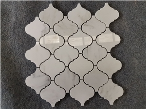 White Marble Lantern Mosaic Tile